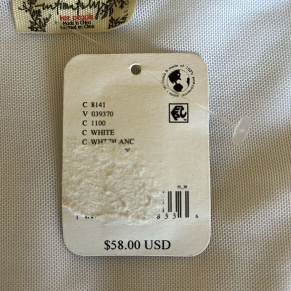 Free People Intimately FP Bodysuit In White, NWT, see measurements for size. - Picture 7 of 11